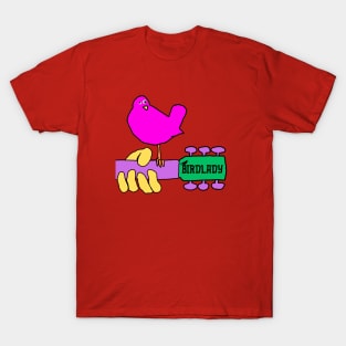 Birdlady Guitar - No Background T-Shirt